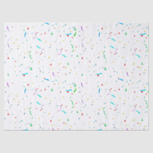 Seda Confetti de papel colorido   Documento de tejidos 