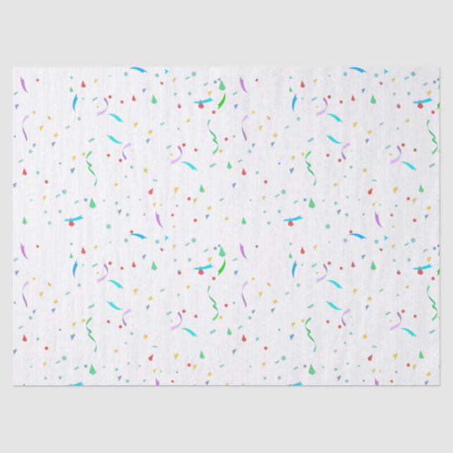 Seda Confetti de papel colorido | Documento de tejidos  (Anverso)