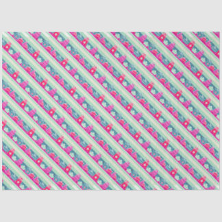 Seda Copos de nieve y presentación de papel de tejidos