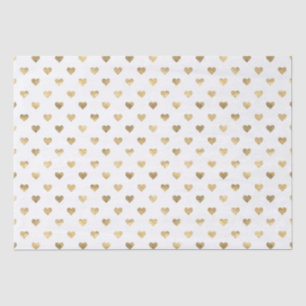 Seda Corazones de papel de aluminio dorado