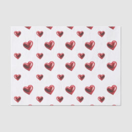 Seda Corazones de papel de tejidos