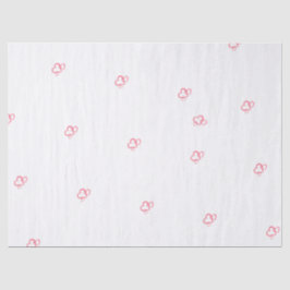 Seda Corazones y papel de tejidos de amor