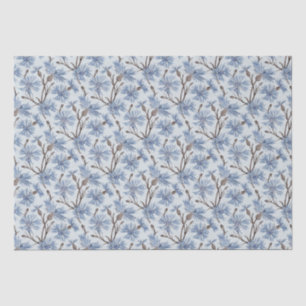 Seda Cornflowers (Pewter/Platinum) - Papel de tejidos