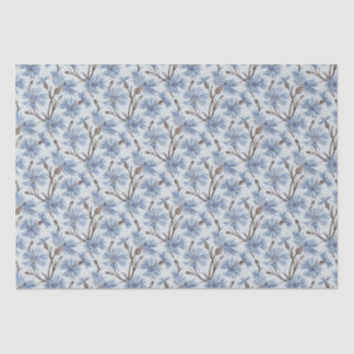 Seda Cornflowers (Pewter/Platinum) - Papel de tejidos