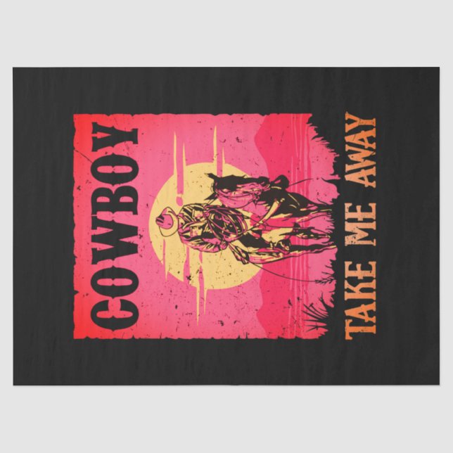 Seda Cowboy en papel de tejidos/desfalcos de amor (Anverso)