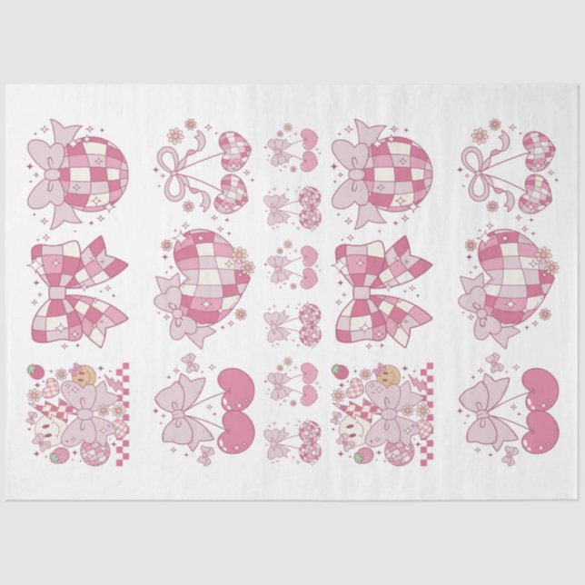 Seda Crafter de papel de artista Bow rosa Coquette Ephe (Anverso)
