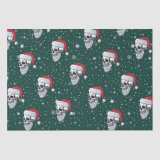 Seda Cráneo con papel de tejidos de barba para Navidade