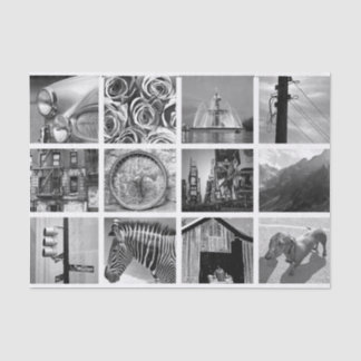 Seda Crear un papel de tejidos de Collage de fotos prop