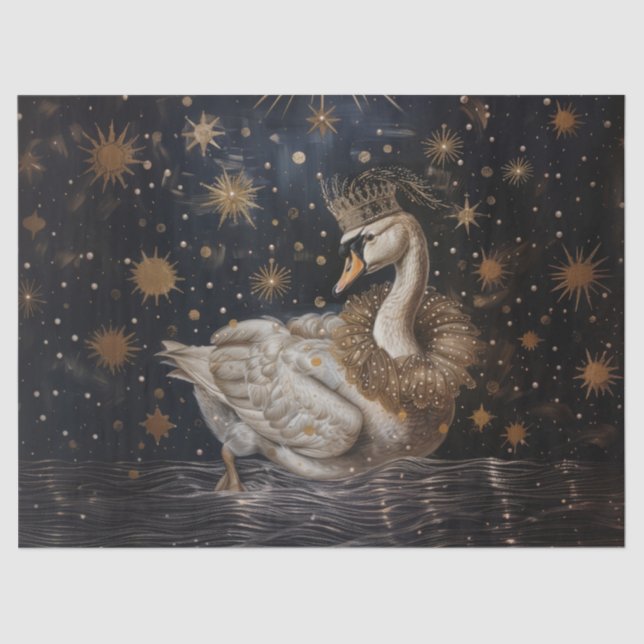 Seda Crown - Papel de té estilo pintura al aceite (Anverso)