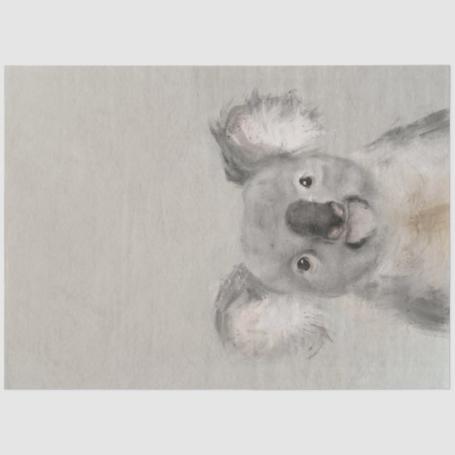 Seda Cuidado papel teñido de Koala en Australia  (Anverso)