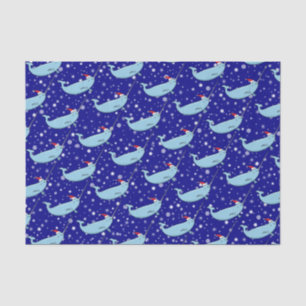 Seda Cute Narwhal en papel de envolvimiento de patrón d