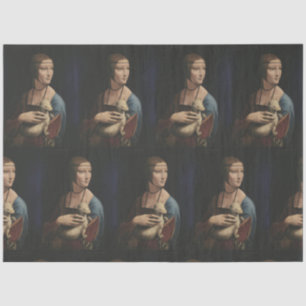SEDA DA VINCI LADY CON UN PAPEL DE TEJIDO ARMINO