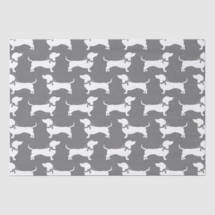 Seda Dachshund Wiener Perro Papel de timbre de cachorro
