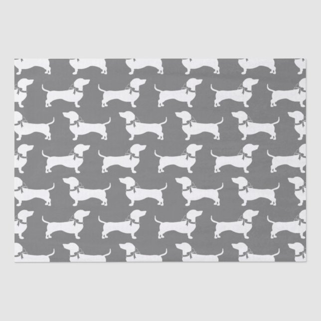 Seda Dachshund Wiener Perro Papel de timbre de cachorro (Anverso)
