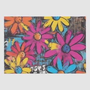 Seda Daisy Delight Pop Art Blossoms papel de desenlace