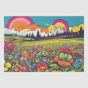 Seda Daisy Delight Pop Art Blossoms papel de desenlace