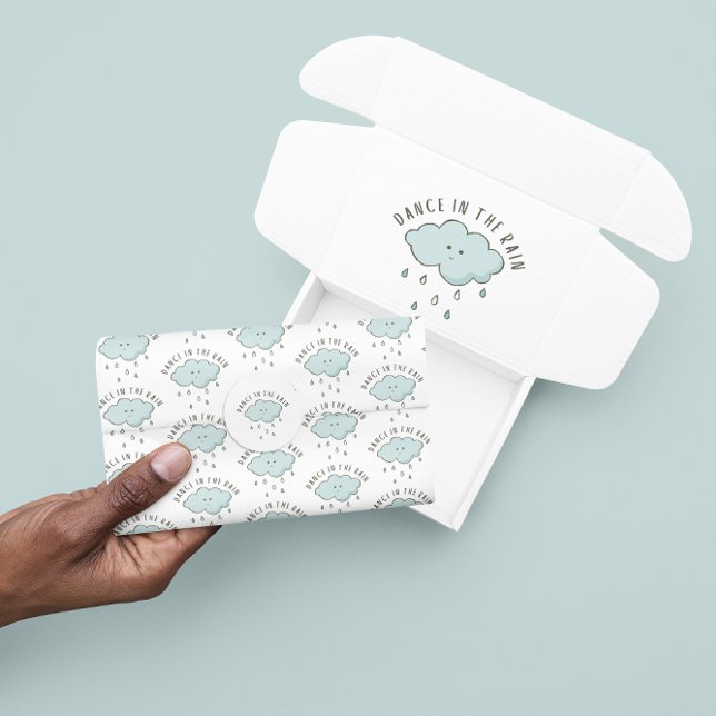 Seda Danza En Papel De Tejido Lluvioso (Encourage dancing in the rain with this cute tissue paper! )