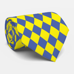 Seda de jockey Diamante Corbata de cuello azul rea