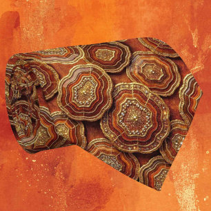 Seda de lujo falsa Corbata de cuello de geoda de