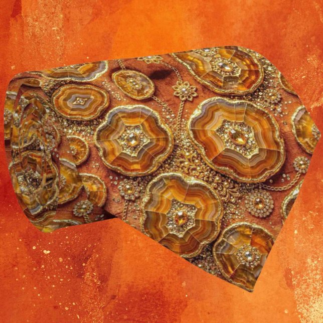 Seda de lujo falsa | Corbata de cuello de geoda de (Subido por el creador)