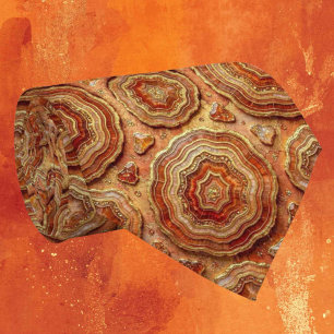 Seda de lujo falsa   Corbata de cuello de geoda de