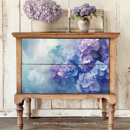 Seda Decoración de papel de tejido de Hydrangea