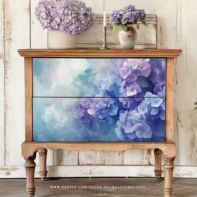 Seda Decoración de papel de tejido de Hydrangea (Subido por el creador)