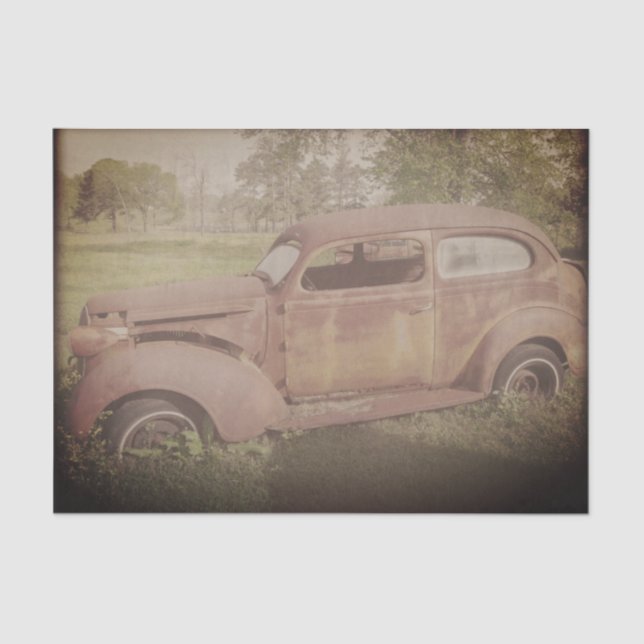 Seda Decoración del papel de los tejidos de coches de é (Anverso)