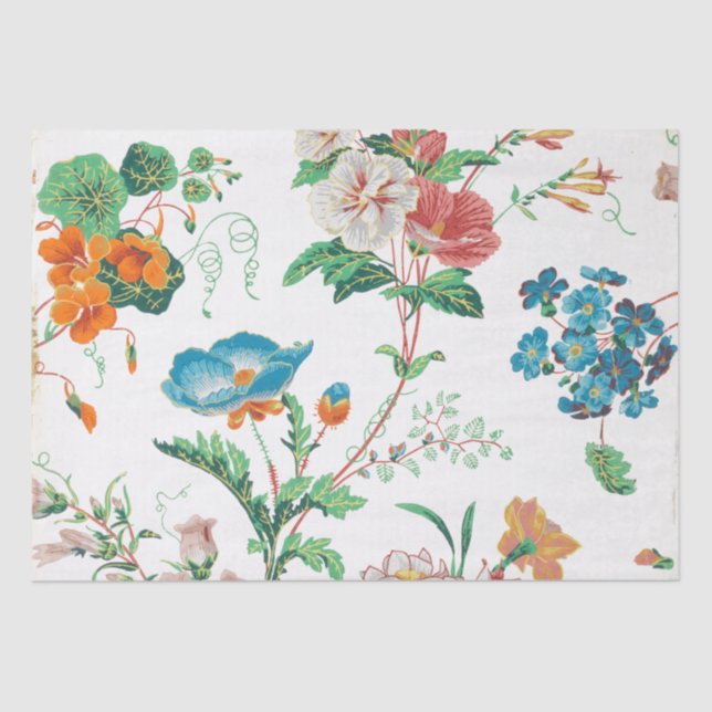 SEDA DECOUPAGE TISSUE PAPER : PAPEL DE PARED FLORAL DE  (Anverso)