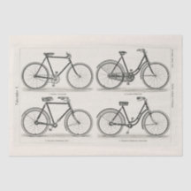 DECOUPAJE: PAPEL DE SEDA: BICICLETAS DE VINTAJE
