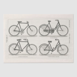 SEDA DECOUPAJE: PAPEL DE SEDA: BICICLETAS DE VINTAJE