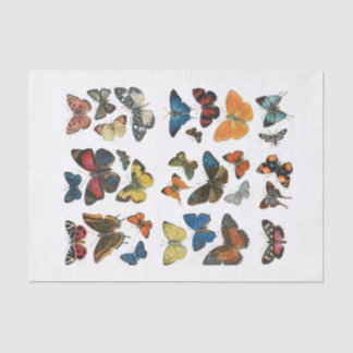 Seda Desconexión de mariposa de papel de tejidos