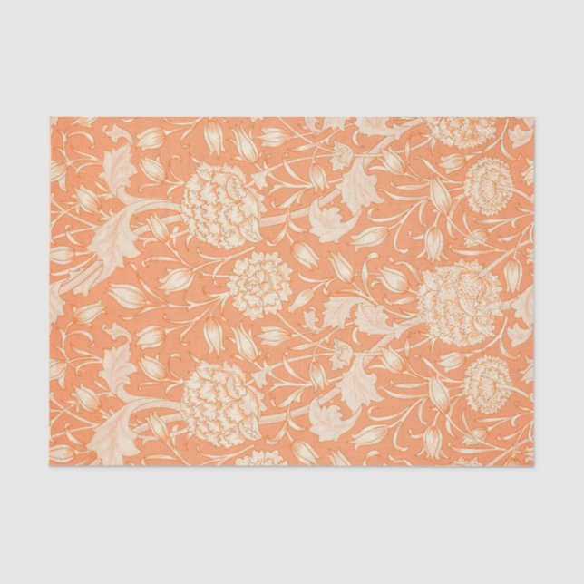 Seda Desenlace de papel de tejidos de William Morris (Anverso)