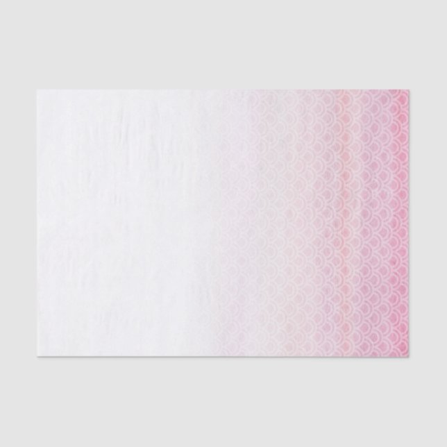 Seda Desvanecimiento De La Sirena Rosa Escavilla Papel  (Anverso)