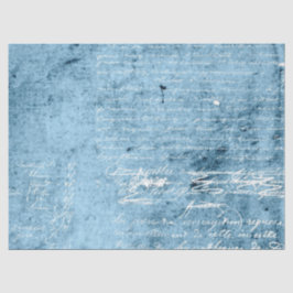 Seda Diseño 10 de la Serie de Papel Azul Efímero