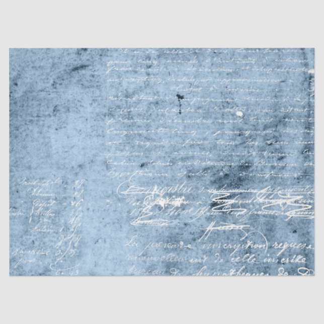 Seda Diseño 10 de la Serie de Papel Azul Efímero (Anverso)