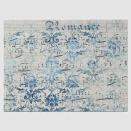 Seda Diseño 1 de la Serie de Papel Azul Efímero