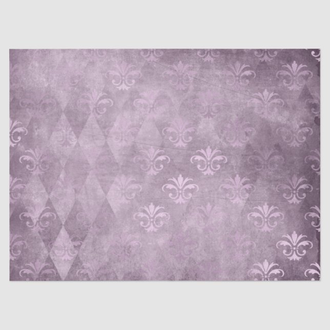 Seda Diseño 7 de la Serie de Papel Efímero Lavanda (Anverso)