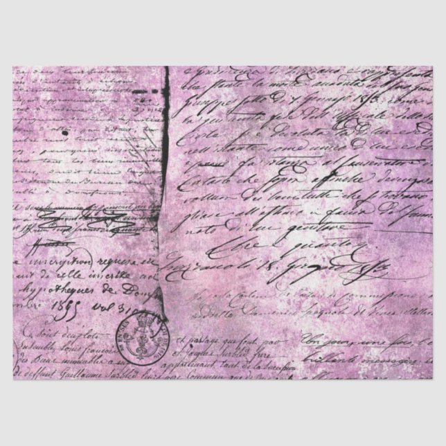 Seda Diseño 9 de la Serie de Papel Lavanda Efímera (Anverso)