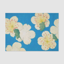 Diseño de flores antiguas - Papel de tejidos para