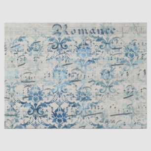 Seda Diseño de la serie de papel azul Ephemera 1