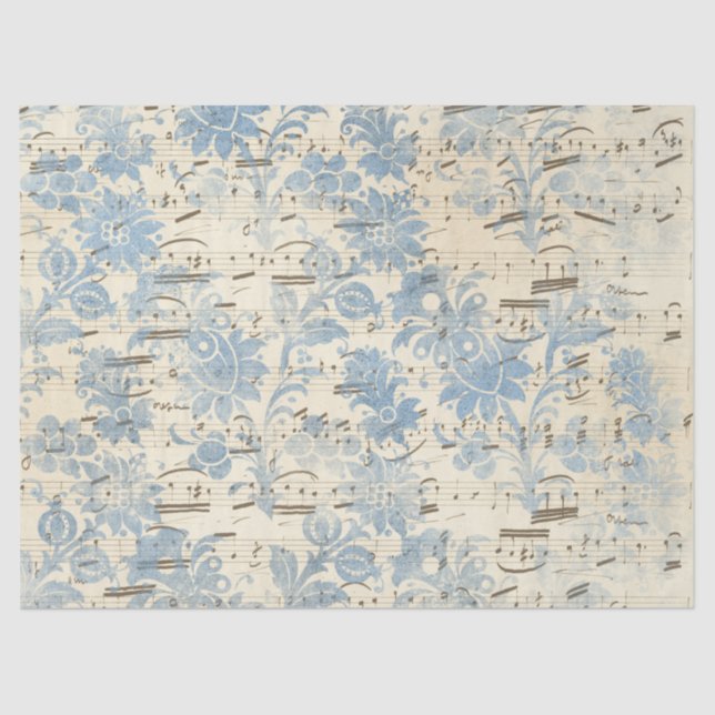 Seda Diseño de la serie de papel azul Ephemera 12 (Anverso)