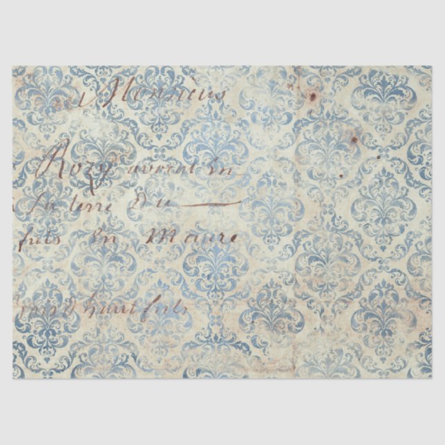 Seda Diseño de la serie de papel azul Ephemera 16 (Anverso)