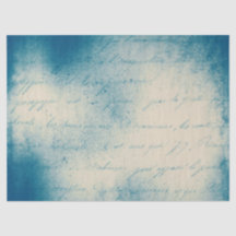 Diseño de la serie de papel azul Ephemera 18