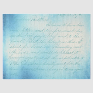 Seda Diseño de la serie de papel azul Ephemera 4