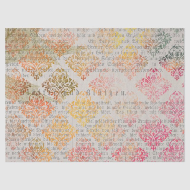 Seda Diseño de la serie de papel de otoño de Ephemera 1 (Anverso)