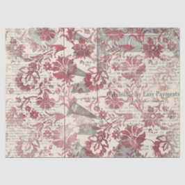 Seda Diseño de la serie de papel Ephemera Burgundy 10