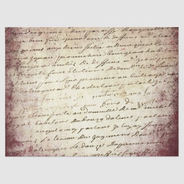 Seda Diseño de la serie de papel Ephemera Burgundy 13 (Anverso)