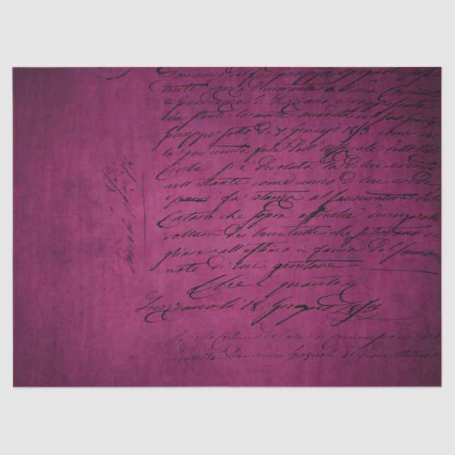 Seda Diseño de la serie de papel Ephemera Burgundy 6 (Anverso)