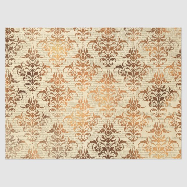 Seda Diseño de la serie de papel Ephemera de otoño 7 (Anverso)